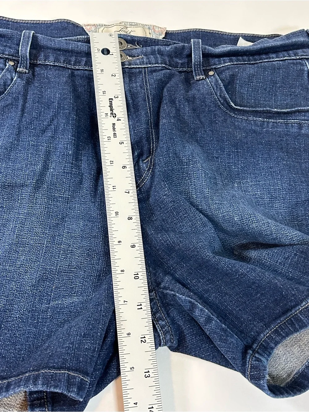 Levi's Dark Blue Denim Relaxed Fit Denim Shorts